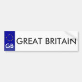 Groot-Brittannië EU License Bord Sticker (Voorkant)