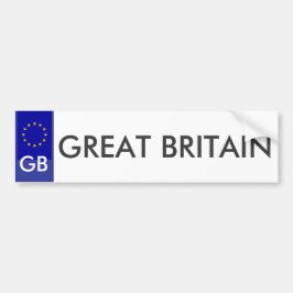 Groot-Brittannië EU License Bord Sticker