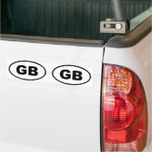 Groot-Brittannië GB Europees ovaal Bumpersticker (Op Truck)
