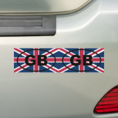 Groot-Brittannië - GB - Europees ovaal Bumpersticker (Op auto)