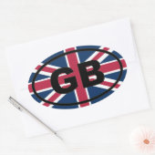 Groot-Brittannië - GB - Europees Ovale Sticker (Envelop)