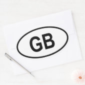 Groot-Brittannië, GB Ovale Sticker (Envelop)