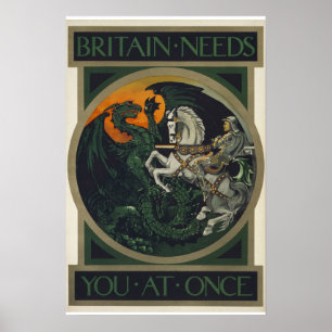 Groot-Brittannië heeft u nodig op één Poster