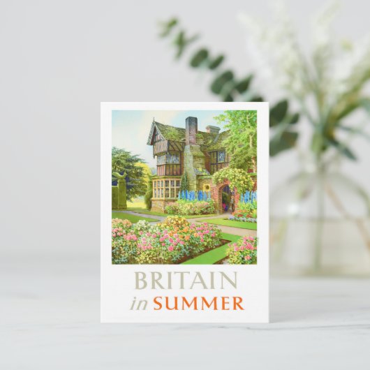 Groot-Brittannië in het Briefkaart van de zomervak (Staand voorkant)