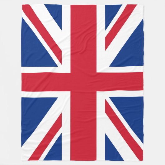 Groot-Brittannië - Koninklijke Union Jack Flag gro Fleece Deken (Voorkant)