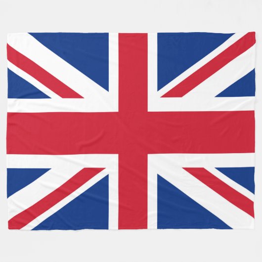 Groot-Brittannië - Koninklijke Union Jack Flag gro Fleece Deken (Voorkant (Horizontaal))