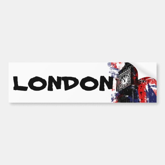 Groot-Brittannië - Londen Bumpersticker (Voorkant)