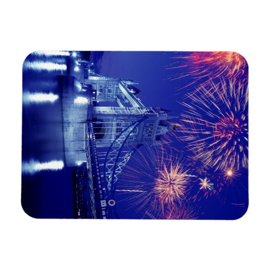 Groot-Brittannië, Londen. Fireworks over de tower Magneet (Horizontaal)