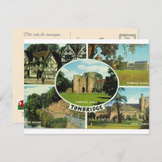 Groot-Brittannië, multiview, Tonbridge Kent Briefkaart (Voorkant / Achterkant)