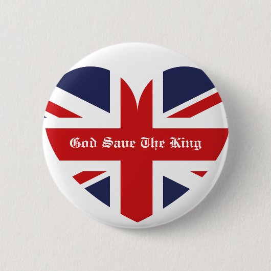 Groot-Brittannië Nationaal Anze/Britse vlag Ronde Button 5,7 Cm (Voorkant)