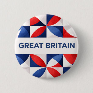 Groot-Brittannië Ronde Button 5,7 Cm