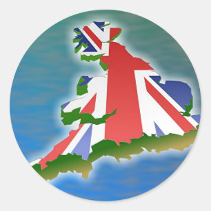 Groot-Brittannië Ronde Sticker