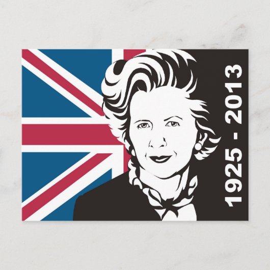 Groot-Brittannië rouwt om Margaret Thatcher, Engel Briefkaart (Voorkant)