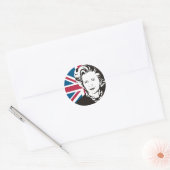 Groot-Brittannië rouwt om Margaret Thatcher, Engel Ronde Sticker (Envelop)