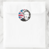 Groot-Brittannië rouwt om Margaret Thatcher, Engel Ronde Sticker (Tas)