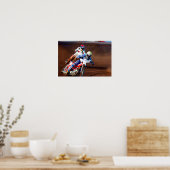 Groot-Brittannië Speedway Motorcycle Action Poster (Keuken)