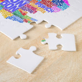 Groot-Brittannië - Statistische kaart Legpuzzel (Zijkant)