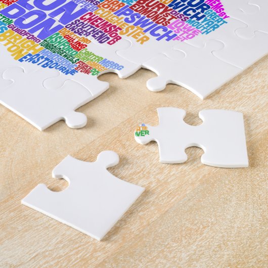 Groot-Brittannië - Statistische kaart Legpuzzel (Zijkant)