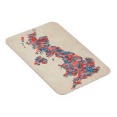 Groot-Brittannië - Statistische kaart Magneet (Rechterzijde)