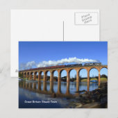 Groot-Brittannië - Stoomtrein Briefkaart (Voorkant / Achterkant)