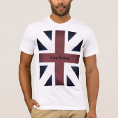 Groot-Brittannië T-Shirt - 1707 vlag (mouseffect) (Voorkant)