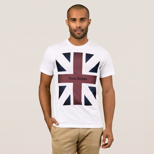 Groot-Brittannië T-Shirt - 1707 vlag (mouseffect) (Voorkant volledig)