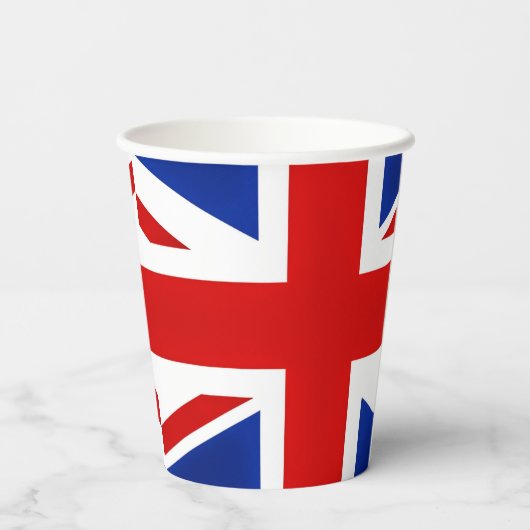 Groot-Brittannië Verenigd Koninkrijk Britse vlag Papieren Bekers (Achterkant)