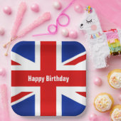 Groot-Brittannië Verenigd Koninkrijk Britse vlag Papieren Bordje (Feest)