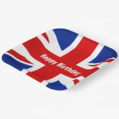 Groot-Brittannië Verenigd Koninkrijk Britse vlag Papieren Bordje (Gebogen)