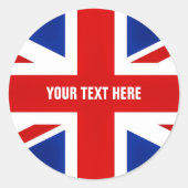 Groot-Brittannië Verenigd Koninkrijk Britse vlag Ronde Sticker (Voorkant)