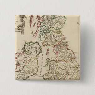 Groot-Brittannië Vierkante Button 5,1 Cm
