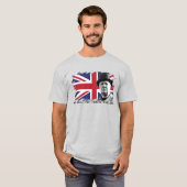 Groot-Brittannië Winston Churchill Mannen basic T- T-shirt (Voorkant volledig)