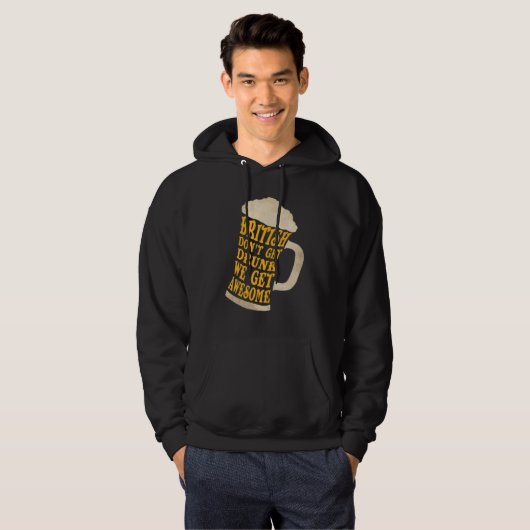 Groot-Brittannië wordt niet drink, we worden gewel Hoodie (Voorkant volledig)