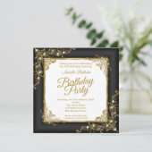 Groot-Brittannië zwarte gouden witte foto Kaart (Staand voorkant)