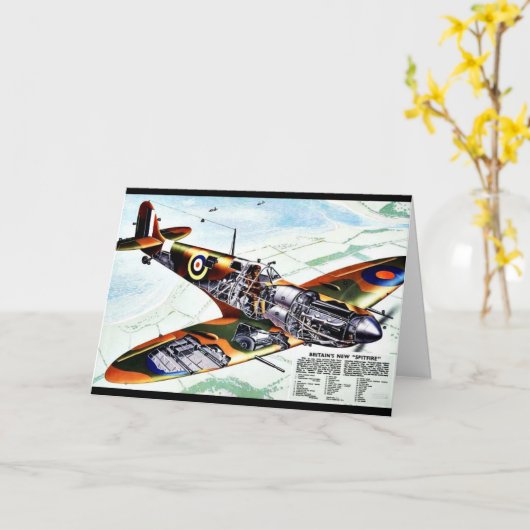 Groot-Brittannië's nieuwe spitfire Kaart (Gele Bloem)