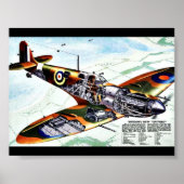 Groot-Brittannië's nieuwe spitfire Poster (Voorkant)
