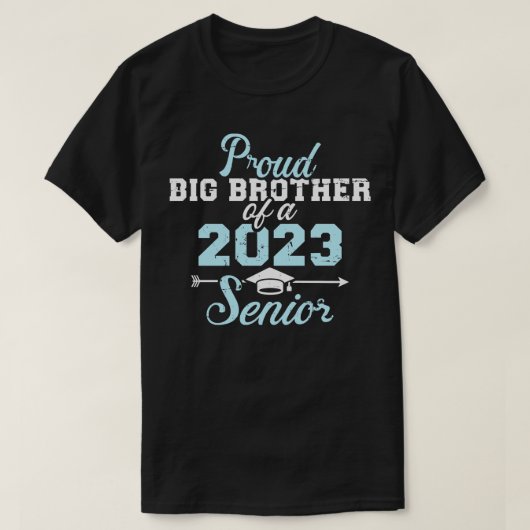 Groot broer van 2023 senior afstuderen clas t-shirt (Design voorkant)