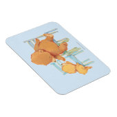 Groot bruin Beer helpt kleine gele Beer Magneet (Rechterzijde)