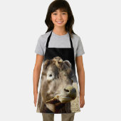 Groot bruin Koe gezicht, Kinder full print Schort (Insitu)