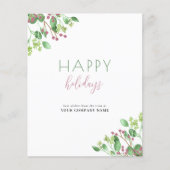 Groot budget voor zakelijke vakantiekaart (Voorkant)