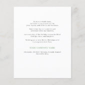 Groot budget voor zakelijke vakantiekaart flyer (Achterkant)