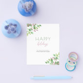 Groot budget voor zakelijke vakantiekaart flyer (Enkel)