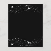 Groot budget voor zwarte zilveren sterren flyer (Achterkant)