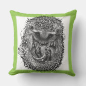 Groot buitenkussen schattig slaperig Hedgehog ontw (Voorkant)