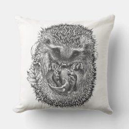 Groot buitenkussen schattig slaperig Hedgehog ontw