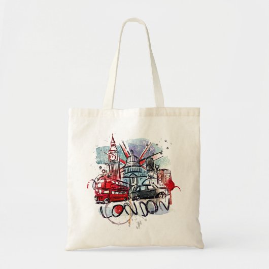 groot busje london landmark tote bag (Voorkant)