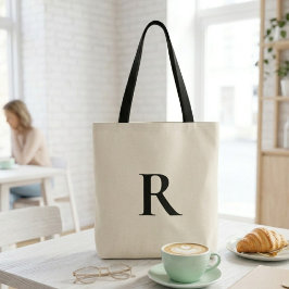 Groot canvas met aangepaste naam tote bag