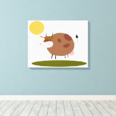 Groot canvas van hoge kwaliteit met afbeelding voo (Insitu (Houten vloer))