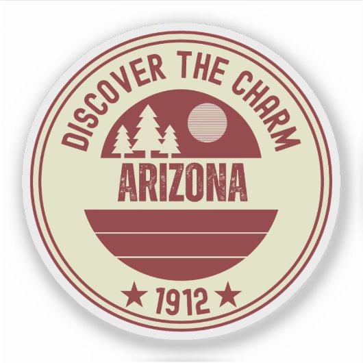 Groot Canyon Staat - Arizona Avontuur Sticker (Voorkant)