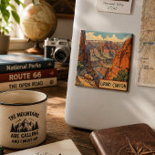Groot Canyon Vintage Zuidwest Landschap Magneet